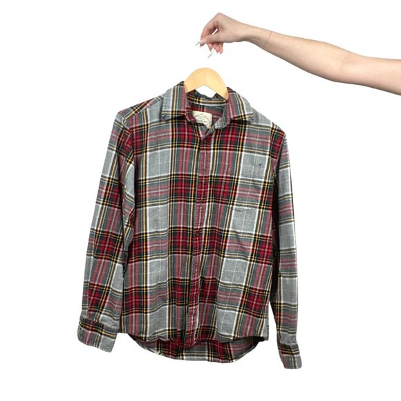 Flannel Long Sleeve Top - Picture 1 of 4